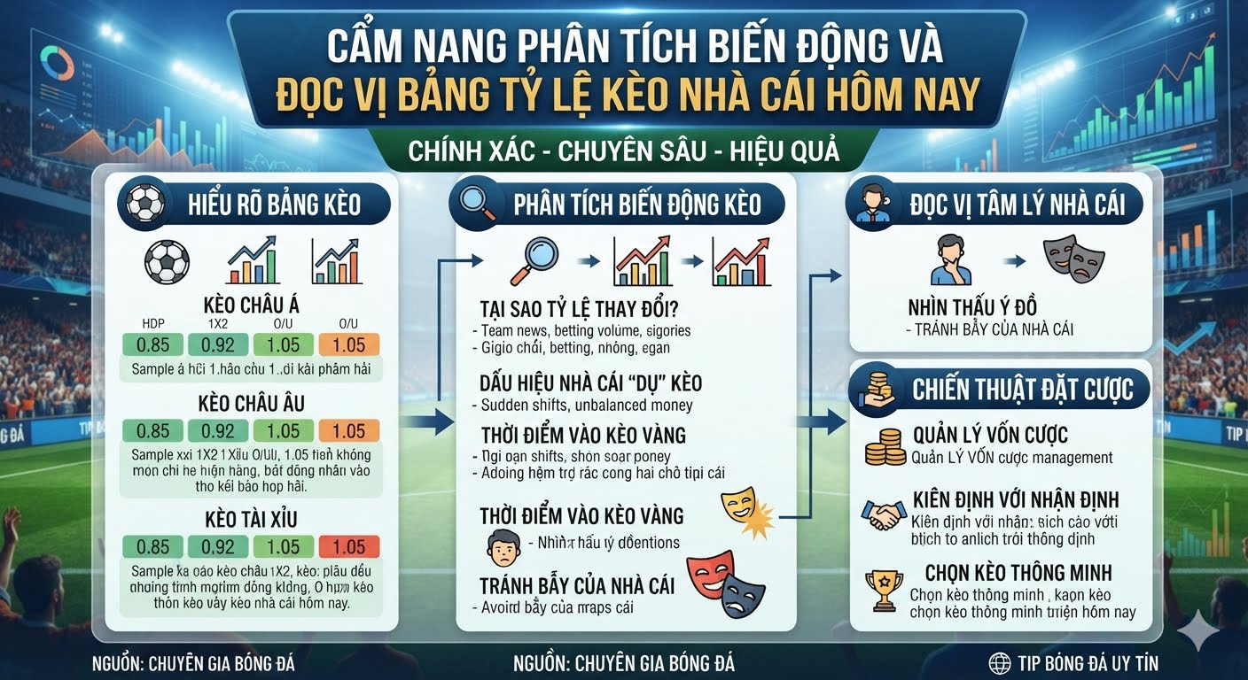 kèo nhà cái hôm nay
